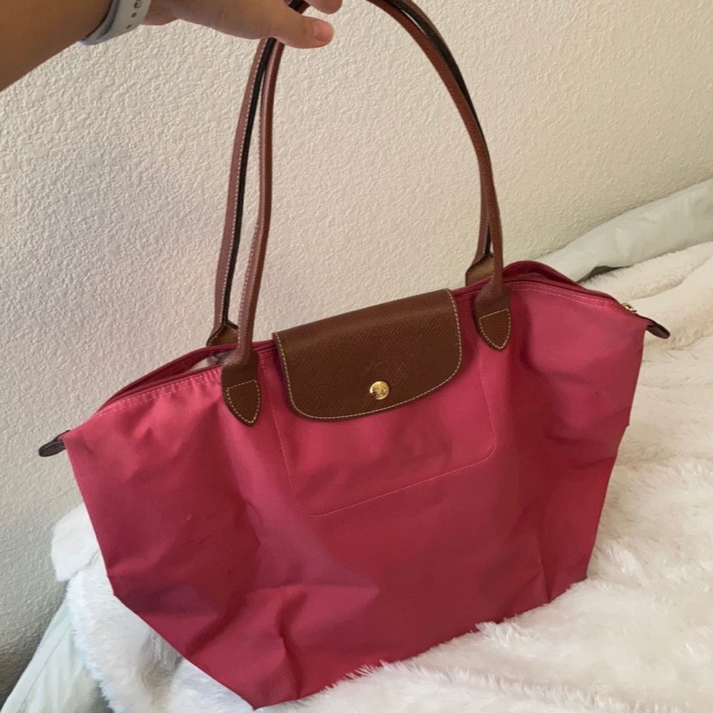 Longchamp le pillage large nylon shoulder tote